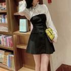 Set: Plain Shirt + A-line Tube Dress