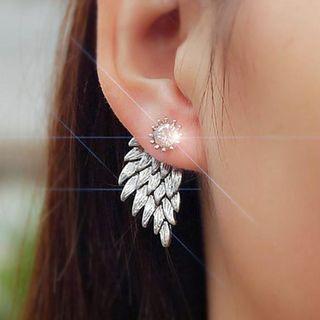 Rhinestone Wings Swing Earring