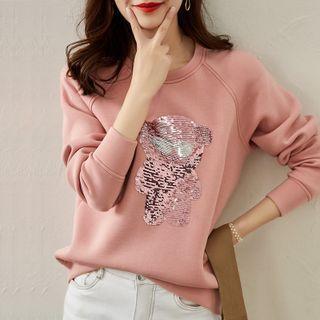 Sequin Bear Sweatshirt