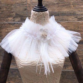 Wedding Floral Mesh Capelet