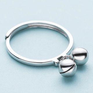 925 Sterling Silver Bell Dangle Earring Silver - One Size