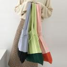 Color Panel Knit Tote Bag