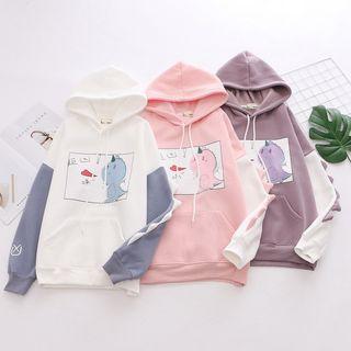Two-tone Dinosaur Hoodie