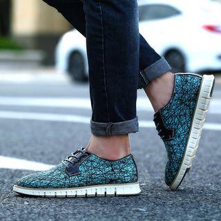 Lace-up Print Shoes