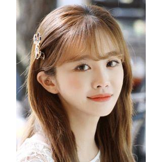 Leopard Hair Set: Bow Clip + Oval Pin