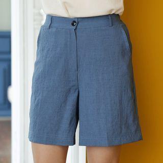 Zip-fly Colored Shorts