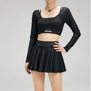 Long-sleeve Swim Top / Swim Skirt / Swimming Goggles / Swim Cap / Swim Bag / Set