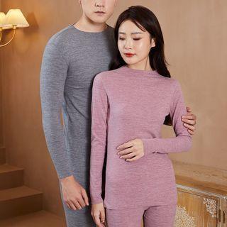 Couple Matching Undergarment Set: Long-sleeve T-shirt + Leggings