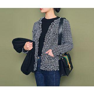 Pocket-detail Tweed Jacket