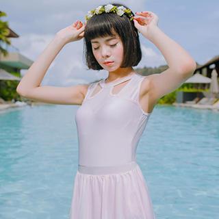 Sleeveless Swim Dress