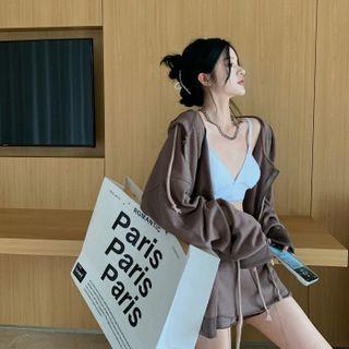 Zip-up Hoodie / Drawstring Skort
