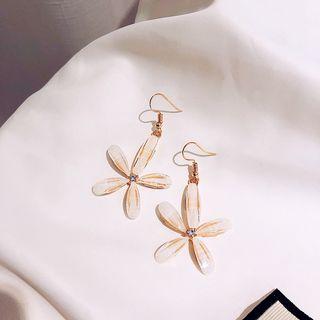 Shimmery Flower Dangle Earring As Shown In Figure - One Size