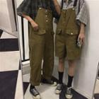 Buttoned Suspender Pants / Buttoned Playsuit