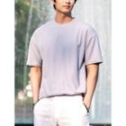 Colored Loose-fit Textured T-shirt