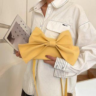 Bow Plain Crossbody Bag