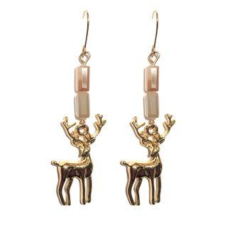 Reindeer Drop Earring / Clip-on Earring