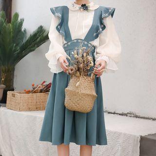 Long-sleeve Top / Midi Jumper Dress / Camisole Top / Set