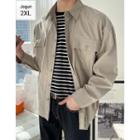 Band-hem Dual-pocket Shirt