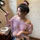 Off-shoulder Puff Shirt