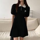 Embroidered A-line Polo Dress (various Designs)