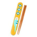 Hakoya 18.0 Slide Chopsticks Box Set Budgerigar Yellow