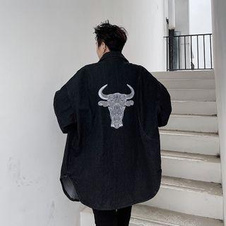 Ox Embroidered Denim Jacket