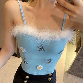 Spaghetti Strap Butterfly Top
