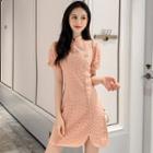 Traditional Chinese Perforated Mini Dress
