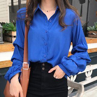 Bubble-sleeve Blouse