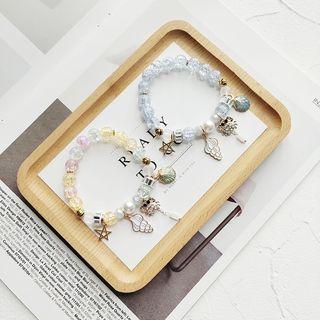 Faux Pearl Alloy Shell Bracelet