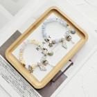 Faux Pearl Alloy Shell Bracelet