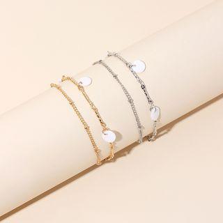 Resin Disc Layered Anklet