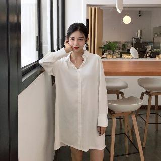Plain Shirtdress / Tie-front Tube Top