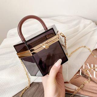 Top Handle Transparent Acrylic Crossbody Bag