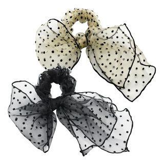 Knotted Dotted Scrunchy Hair Tie