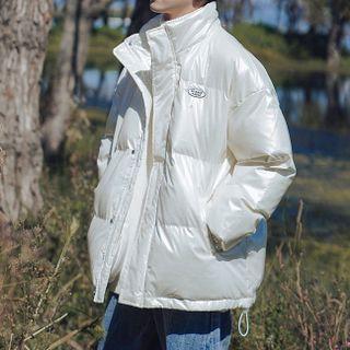 Stand Collar Padded Zip-up Jacket