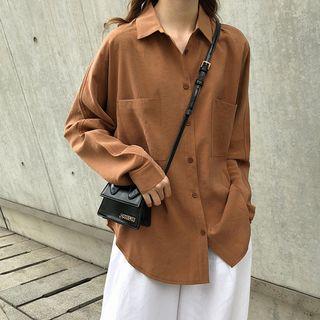 Pocketed Shirt / Wide-leg Cropped Pants
