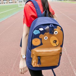 Bear Print Backpack