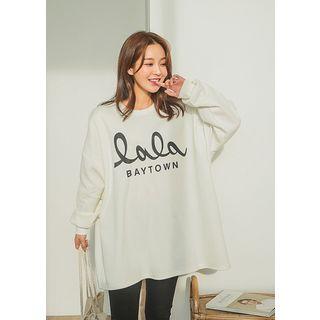 Tall Size Brushed-fleece Lined Boxy T-shirt