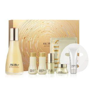 Su:m37 - Secret Essence 150ml Set: Essence 150ml + Secret Repair Toner 20ml + Emulsion 20ml + Concentrated Serum 8ml + Cream 10ml + Skin Saver Essential Cleansing Foam 40ml + Secret Programming Mask 1pc 7pcs