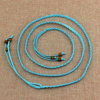 Braid Skinny Tie Belt