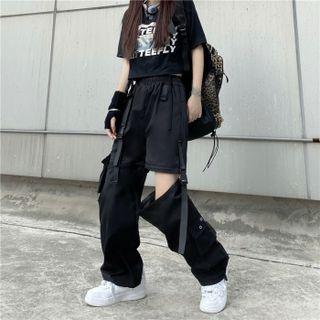 Snap Buckle Cargo Pants
