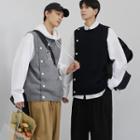 Couple Matching Buttoned Knit Vest