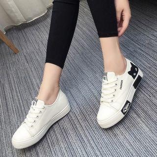 Cartoon Print Lace-up Sneakers