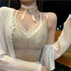 Choker / Lace Camisole Top / Jacket