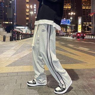 Stiped Loose Fit Sweatpants