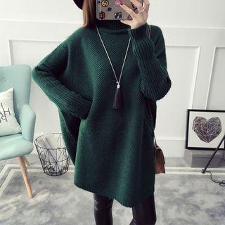 Mock-turtleneck Boxy Sweater
