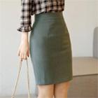 Tall Size Plain Mini Skirt