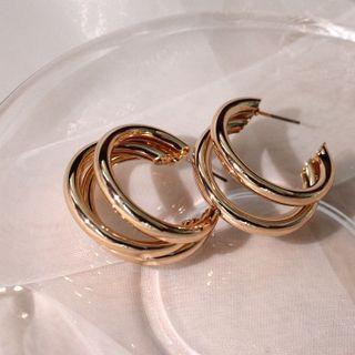 Layered Half-hoop Earring