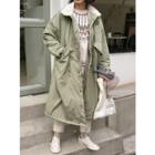 Sherpa-fleece Collar Oversized Parka